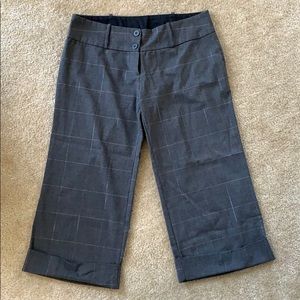 Wide Leg Capri Dress Pants